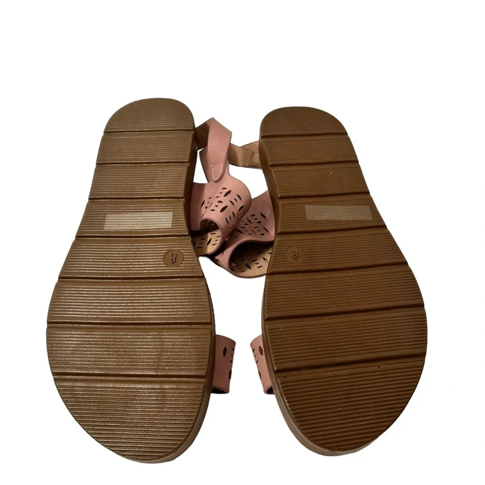 Refresh Women’s Ashley Open Cutwork Straps  Slingback Sandals Mauve Size 8 NWOT - Picture 6 of 6